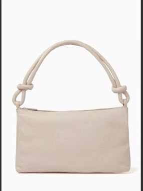 St. Agni Cream Knotted-Handle Shoulder Bag